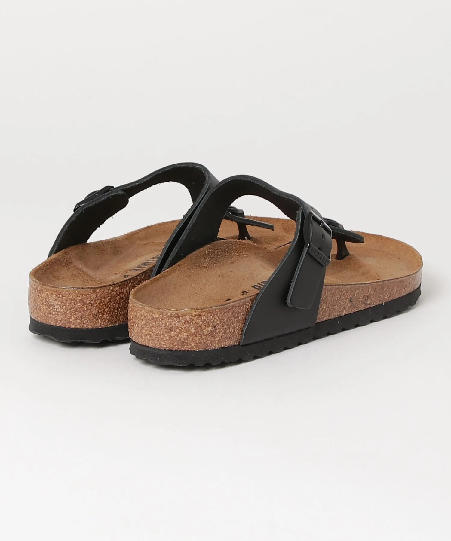 Унисекс сандалии BIRKENSTOCK Gizeh из натуральной кожи чёрные — фото 4