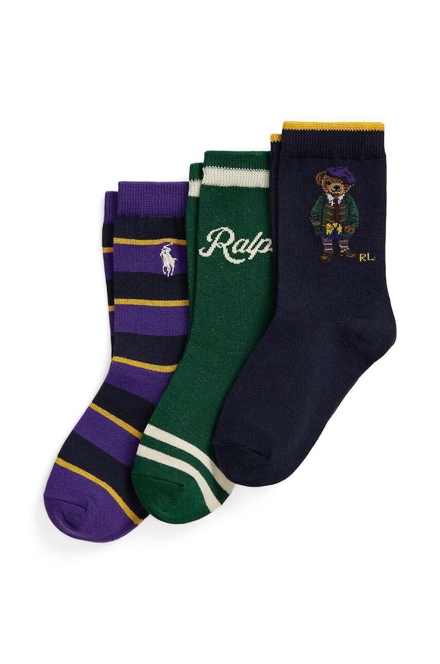 

Детские носки Polo Ralph Lauren, 3 пары, зеленый