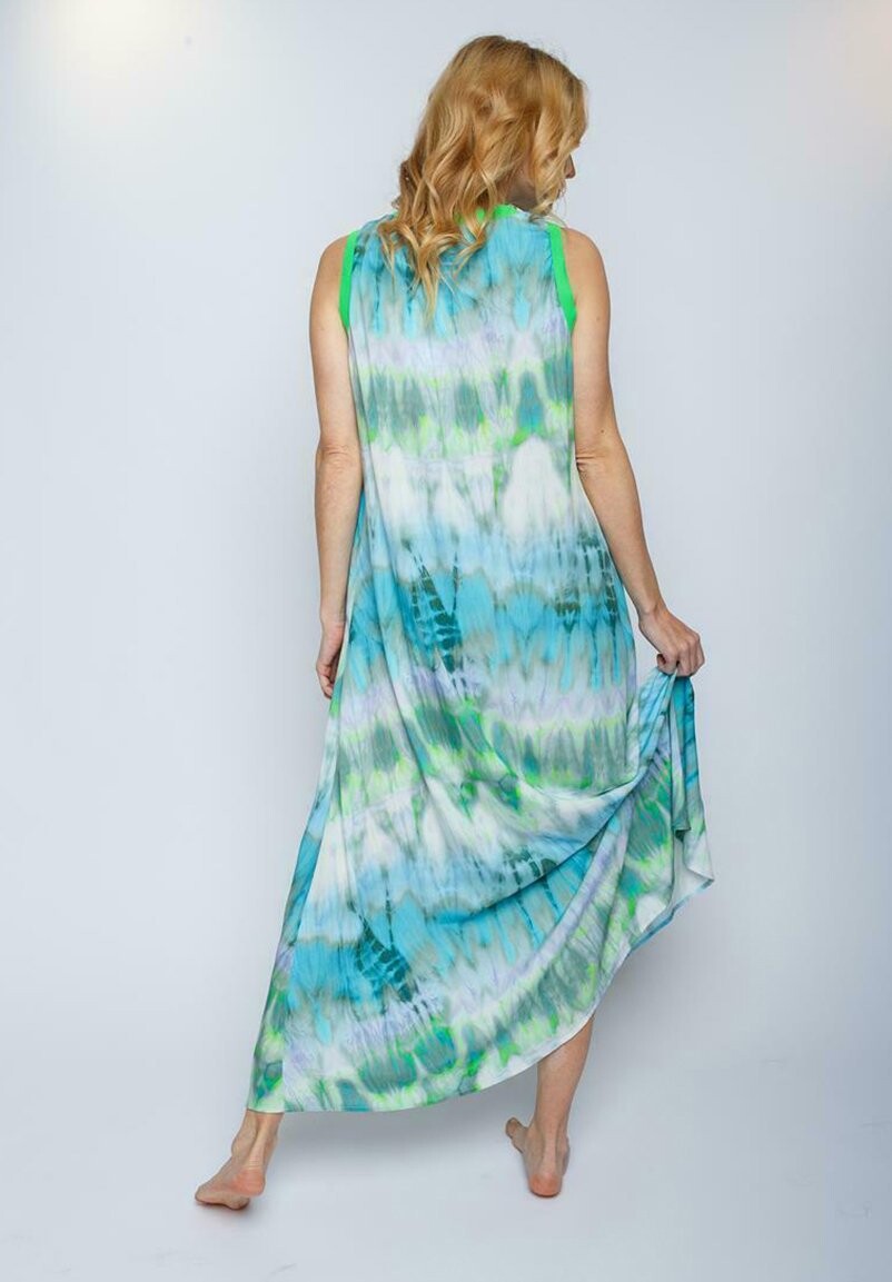 

Платье макси Emily van den Bergh, цвет Green Batik