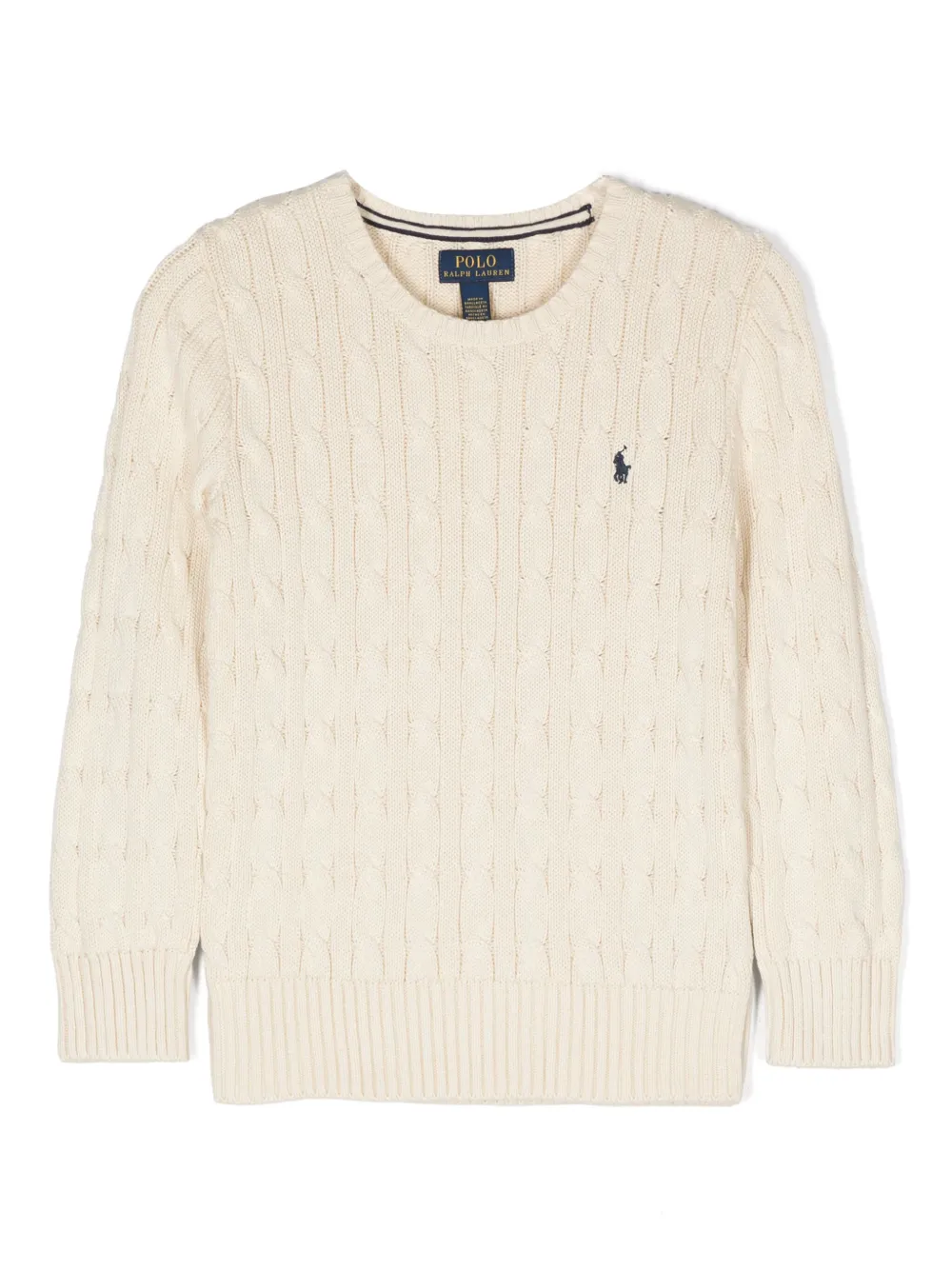 

Свитер с вышивкой Polo Pony POLO RALPH LAUREN KIDS, нейтральный