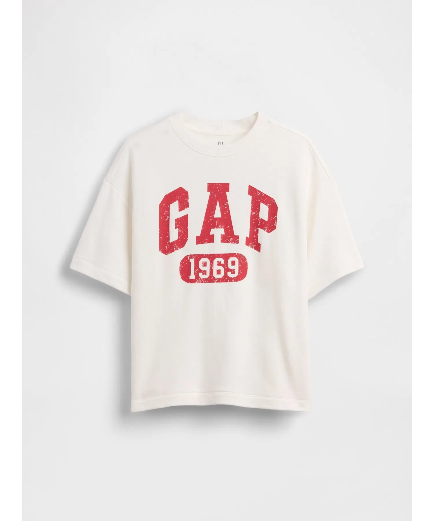 Детская футболка GAP French Terry с логотипом GAP, белая