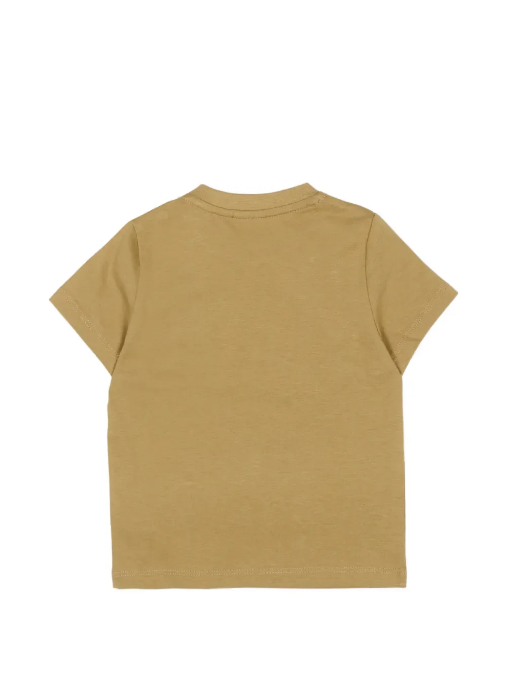 Хлопковая футболка с короткими рукавами BOSS Kidswear, бежевый — фото 2