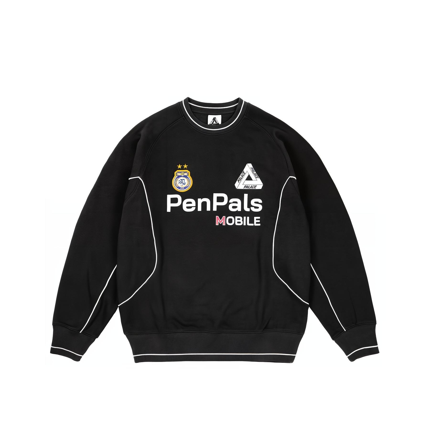 

Толстовка Pen Pals Crew PALACE, черный
