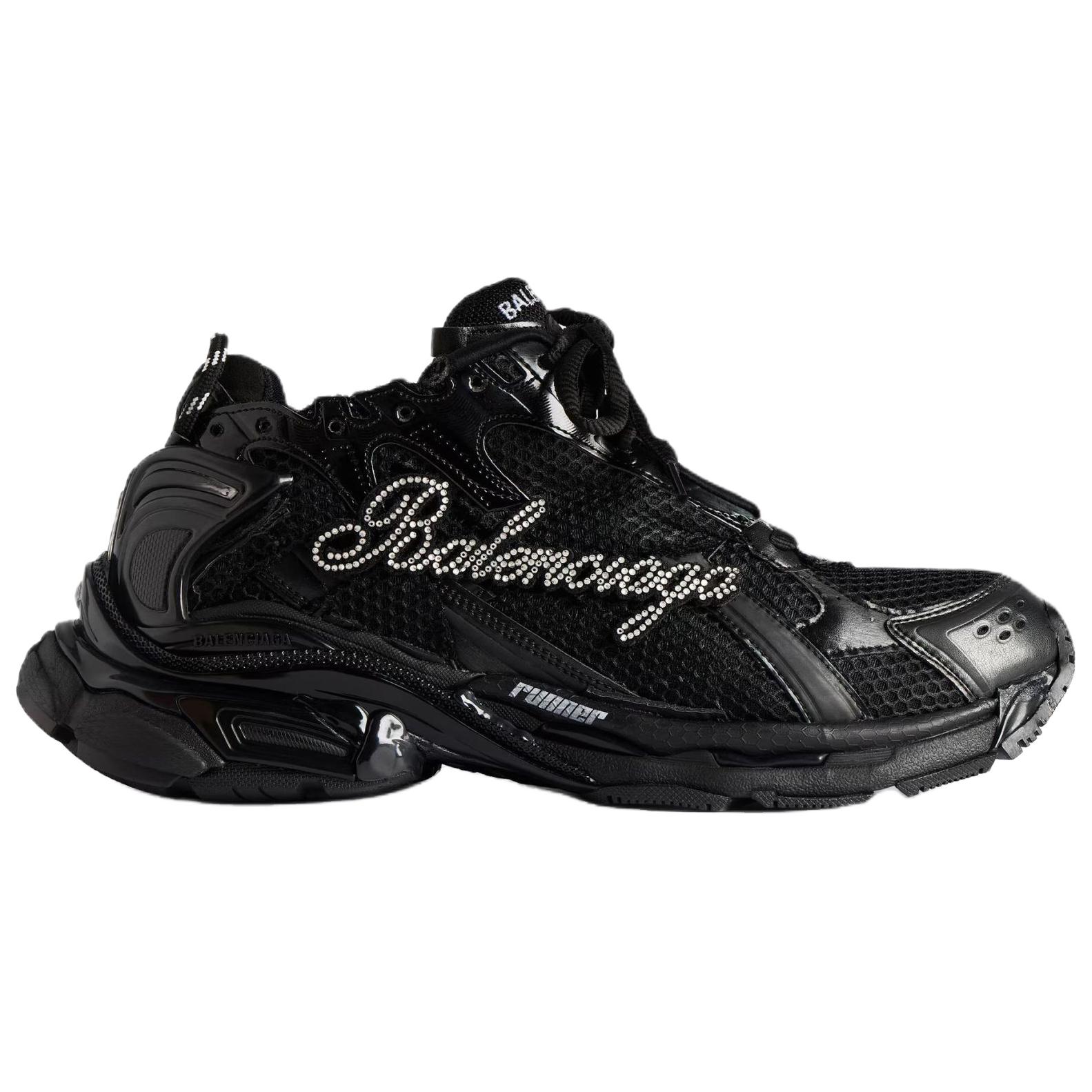 Кроссовки Runner Low Top Chunky мужские Balenciaga, черный — фото 3