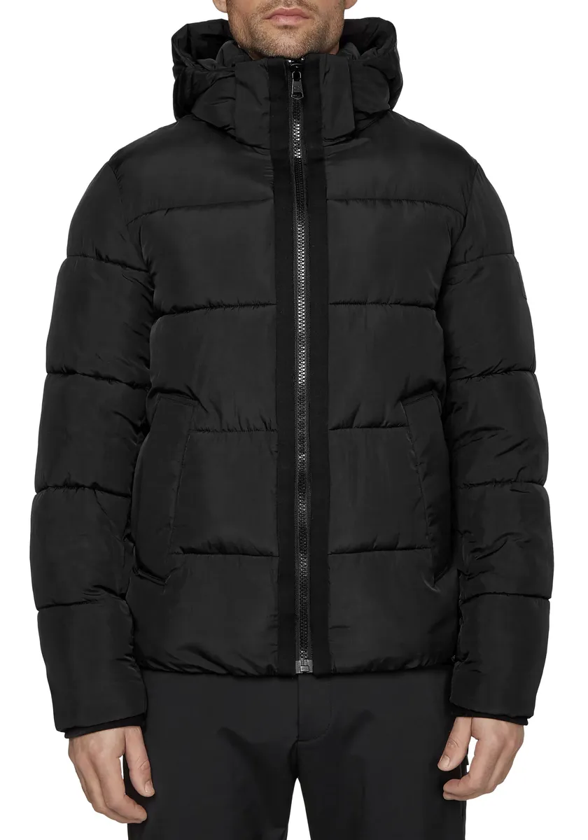 

Стеганая куртка Calvin Klein Big&Tall "BT_CRINKLE NYLON PUFFER JACKET", с капюшоном, с фирменной этикеткой, черный