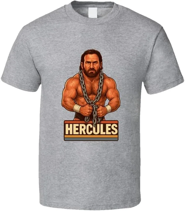 

Футболка Hercules Retro Wrestling Legend Caricature The Village T Shirt Shop