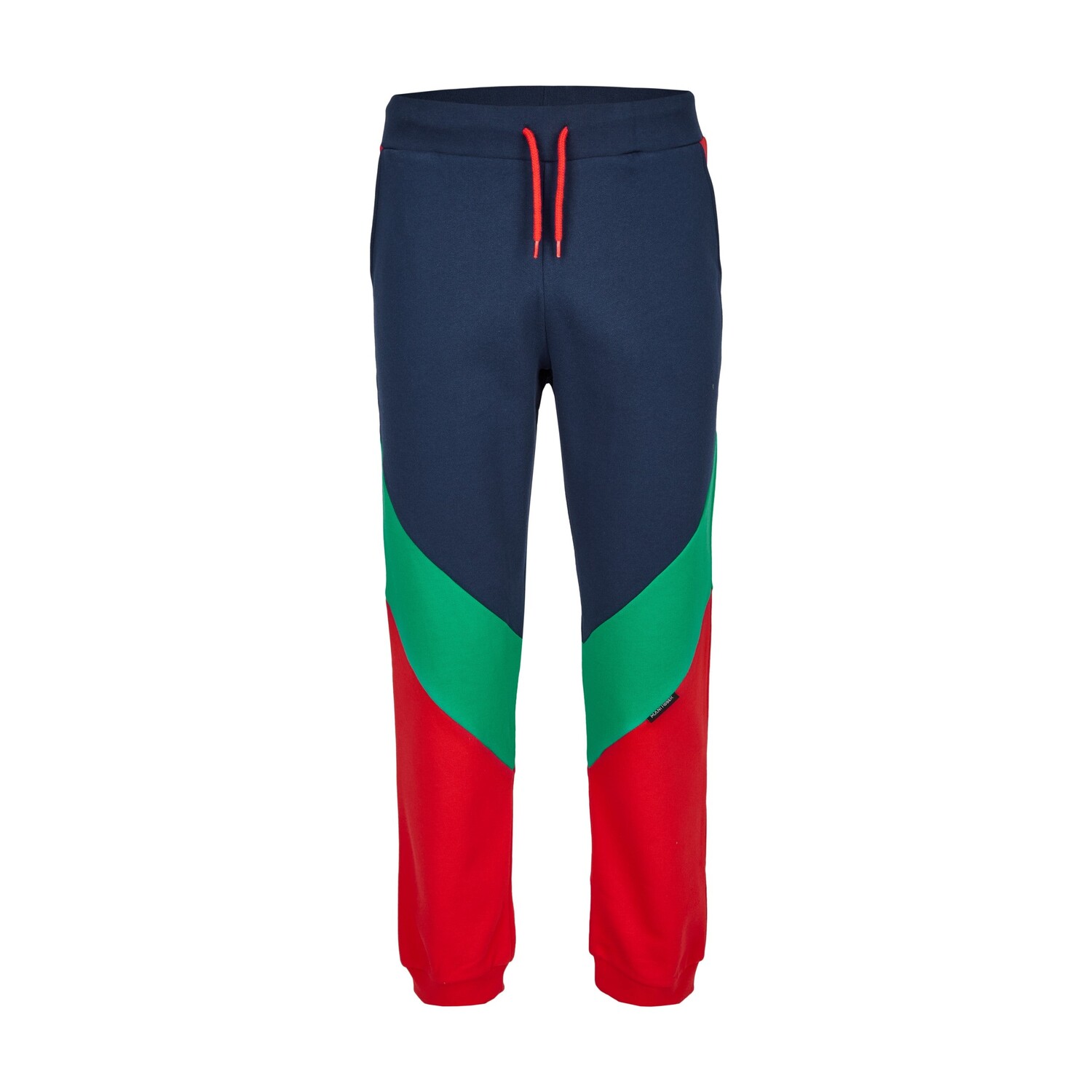 

Спортивные брюки MANITOBER Cut & Sew, цвет Red/Green/Navy