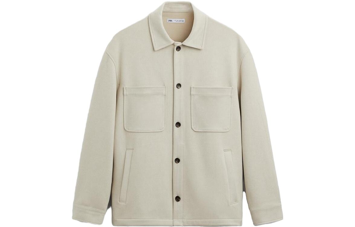 

Рубашка мужская серая Zara, серый