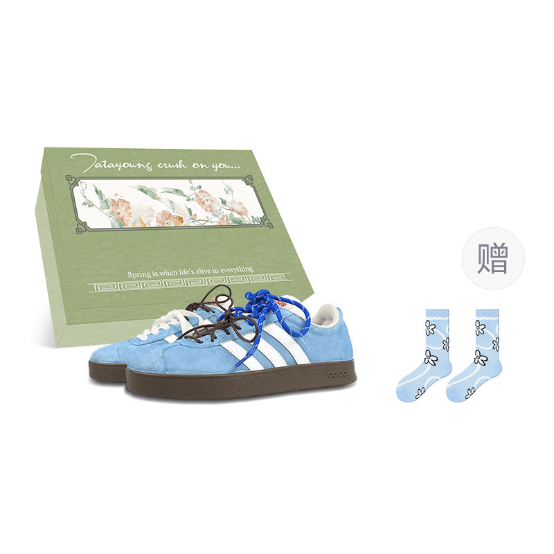 

Кроссовки adidas neo Vl Court Classic Skateboarding Shoes Unisex Low-top White/blue, синий