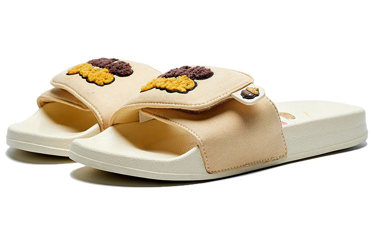 Шлепанцы (WMNS) Li-Ning Soft Light Slipper x Disney Chip n Dale, золотой — фото 4