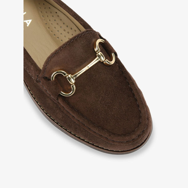 Лоферы замшевые Carvela Comfort Click, коричневый — фото 3