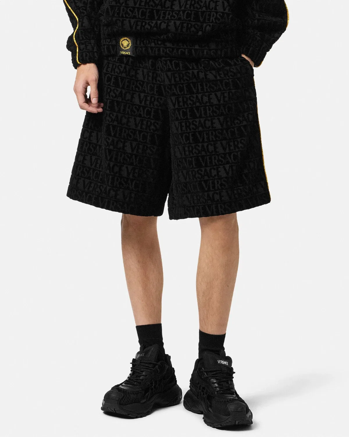 Бермуда-шорты I ♡ Baroque VERSACE, черный — фото 4