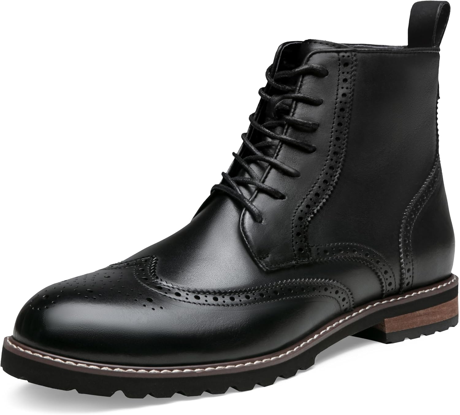 

Мужские ботинки Jousen премиум-класса из кожи с закрытым носком, повседневные ботинки Чукка, классические ботинки для мужчин, черный