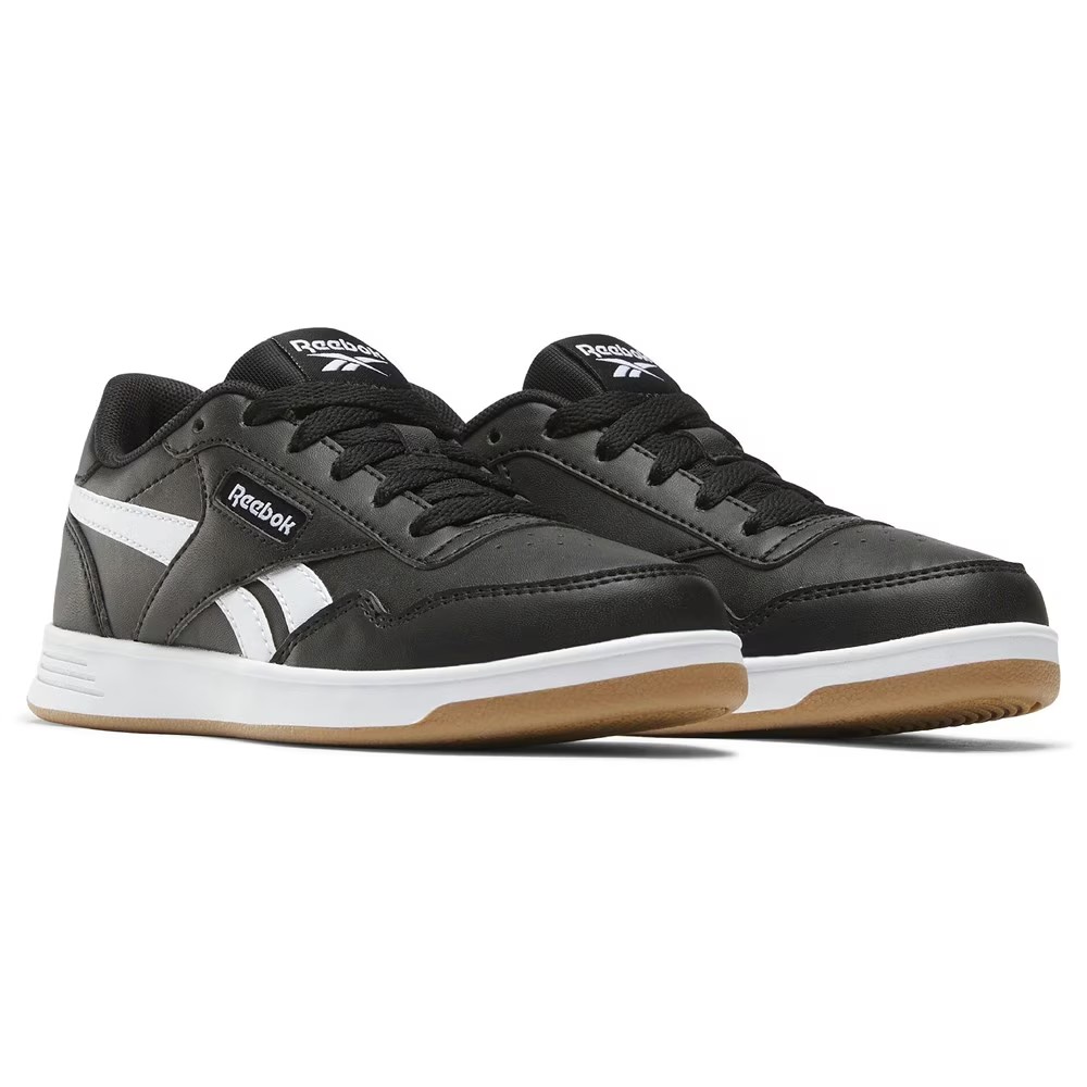 

Кроссовки Court Advanced для маленьких/больших детей Reebok, черный