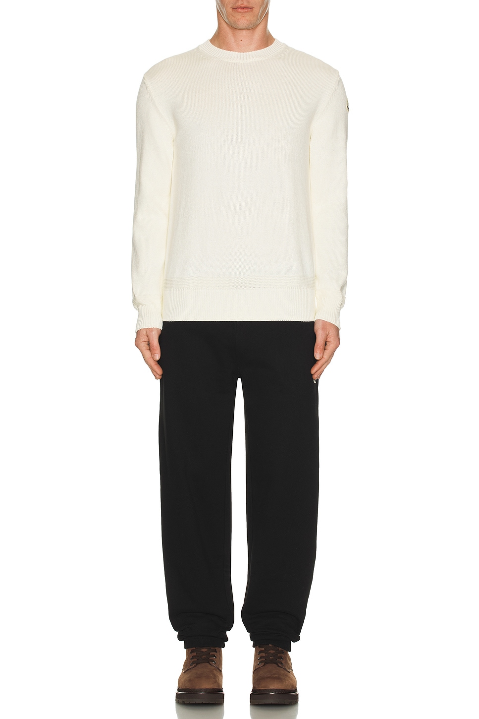 

Crew Neck Свитер Moncler, Silk White