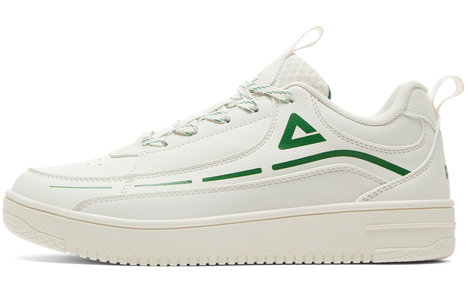 

Кроссовки PEAK Skateboarding Shoes Women's Low-top Off-White/Green, белый/зеленый