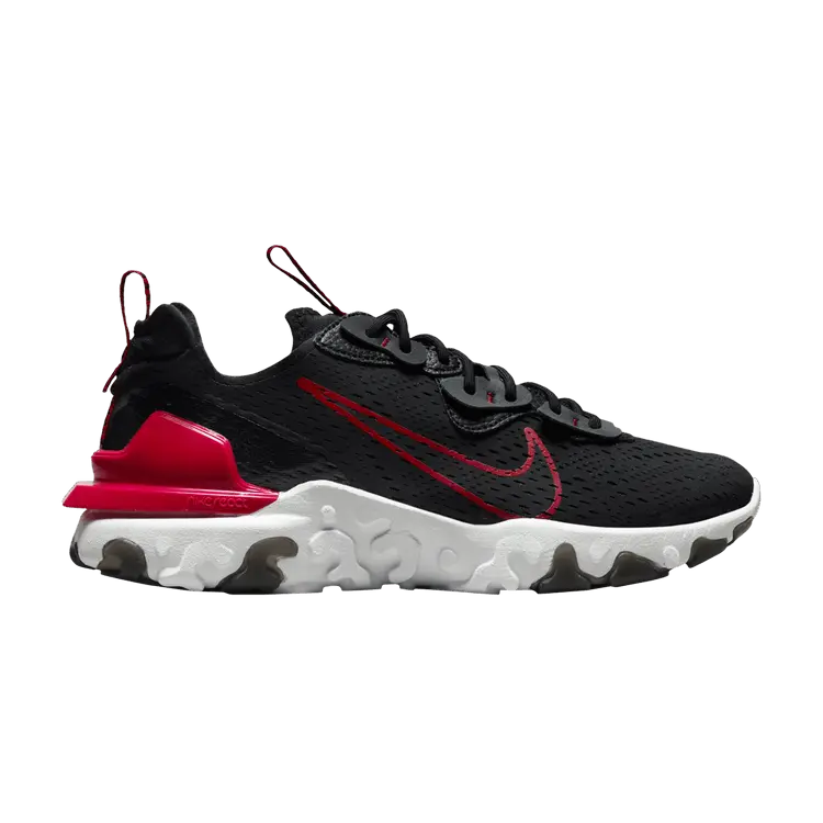 

Кроссовки Nike React Vision 'Black University Red', черный