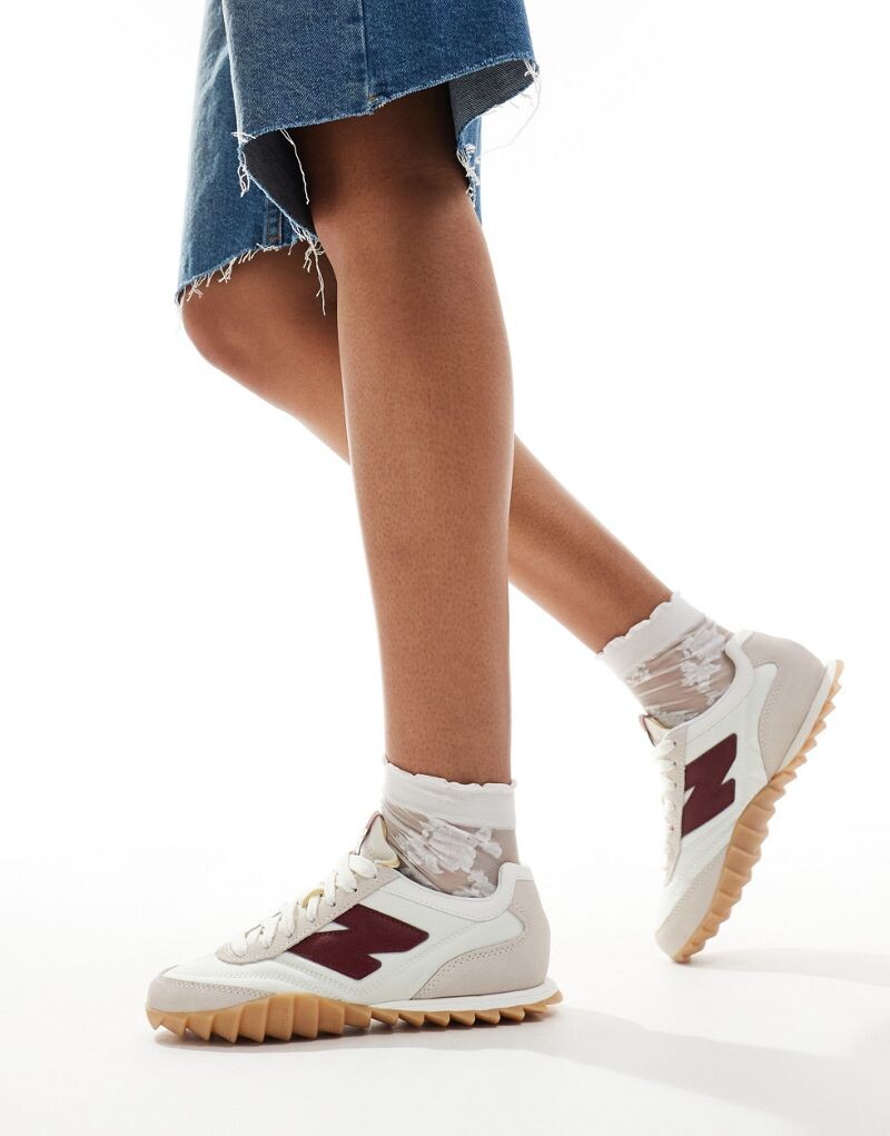 

New Balance - RC30 - Кроссовки на бело-красной резиновой подошве, Красный, New Balance - RC30 - Кроссовки на бело-красной резиновой подошве