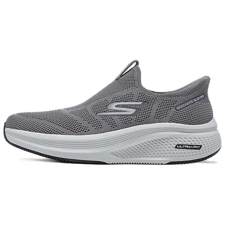 

Кроссовки Slip Ins, износостойкие, быстросохнущие, низкие, повседневные, серые, мужские Skechers, Charcoal Gray