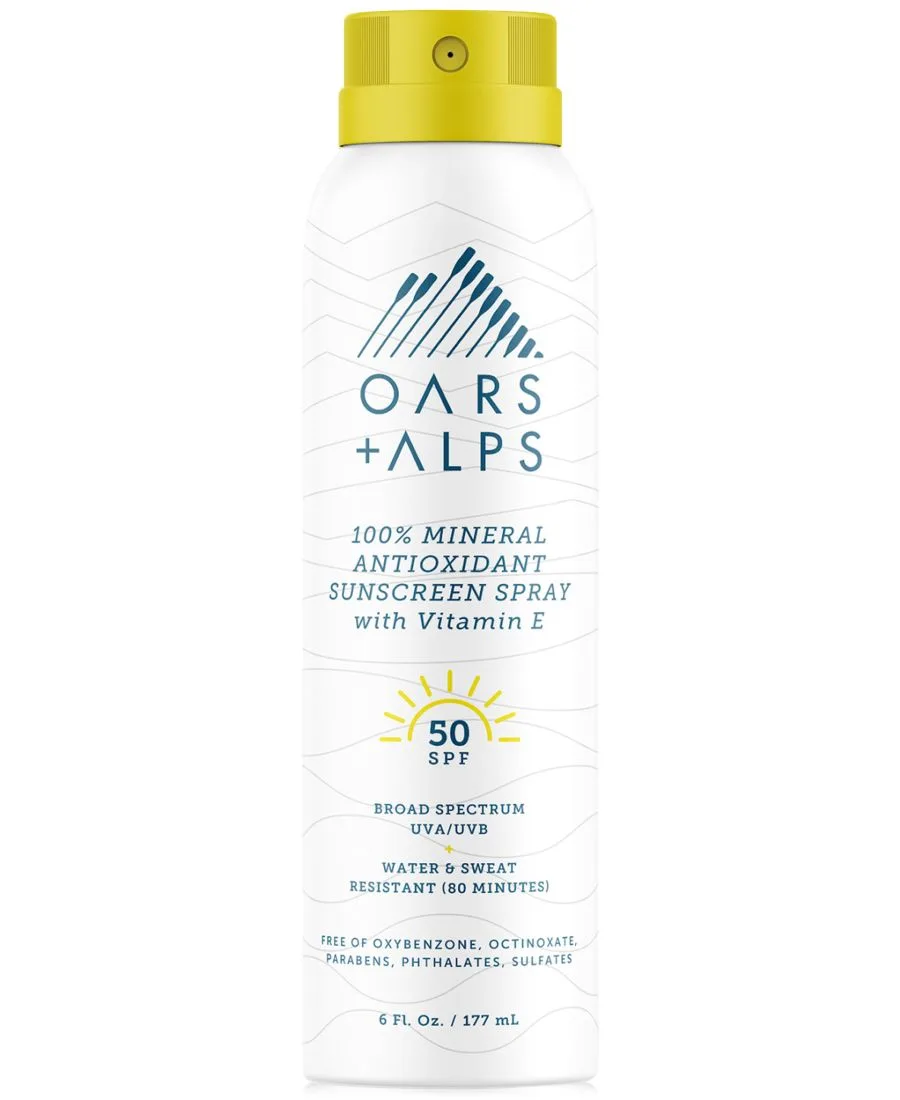 Oars + Alps Минеральный солнцезащитный спрей SPF 50, 170 мл