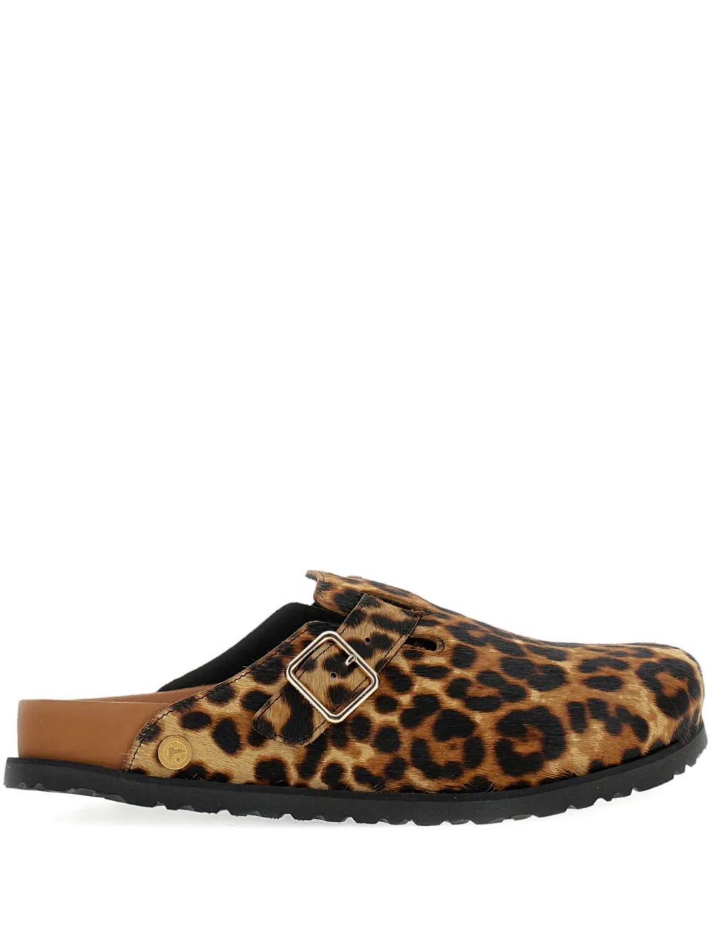 Мюли с ремешком и пряжкой Birkenstock, коричневый