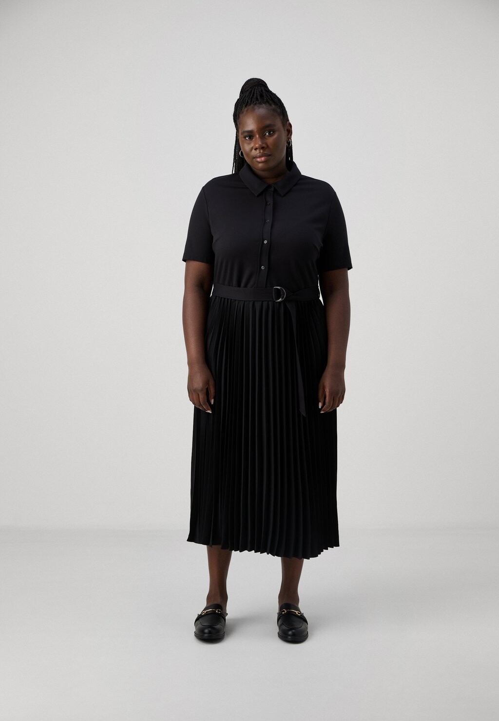 

Повседневное платье PLEAT POLO DRESS Tommy Hilfiger, черный