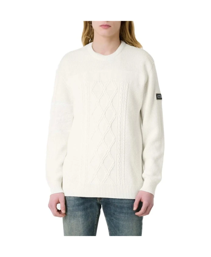 

Белый вязаный свитер модели a012 для женщин Iceberg, белый