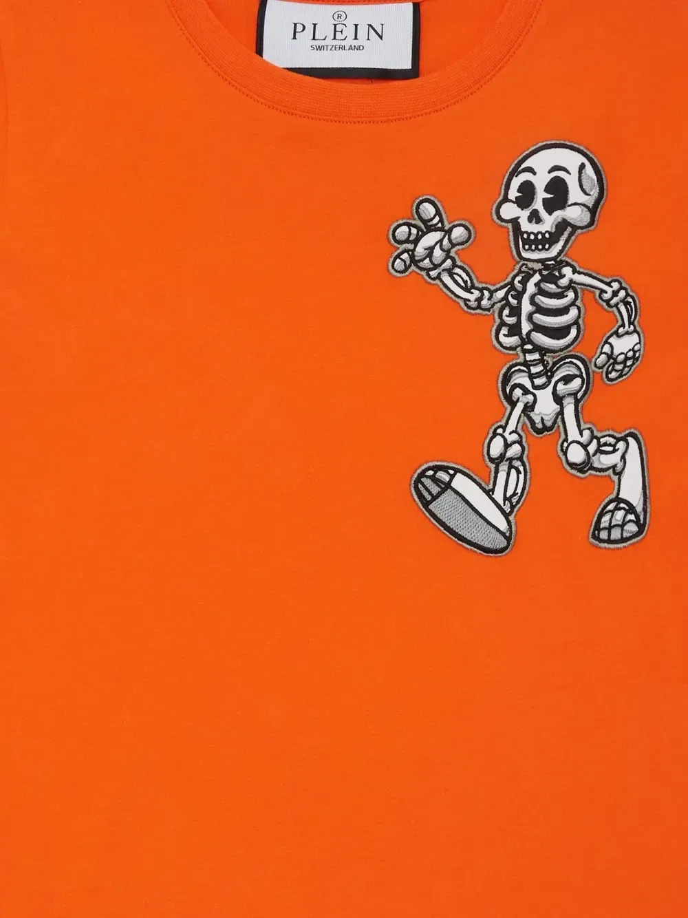 Футболка Skully Gang Philipp Plein Junior, оранжевый — фото 3