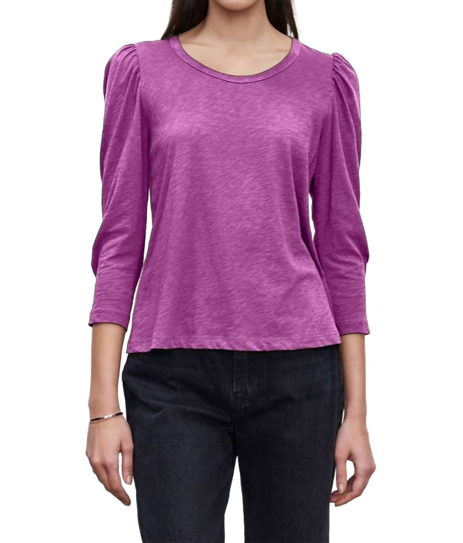 

Топ Wilda в цвете мерло Velvet by Graham & Spencer, Merlot