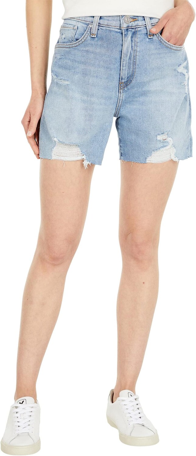 

Шорты Hudson Jeans Devon High-Rise Biker Shorts in Lift Me Up, цвет Lift Me Up
