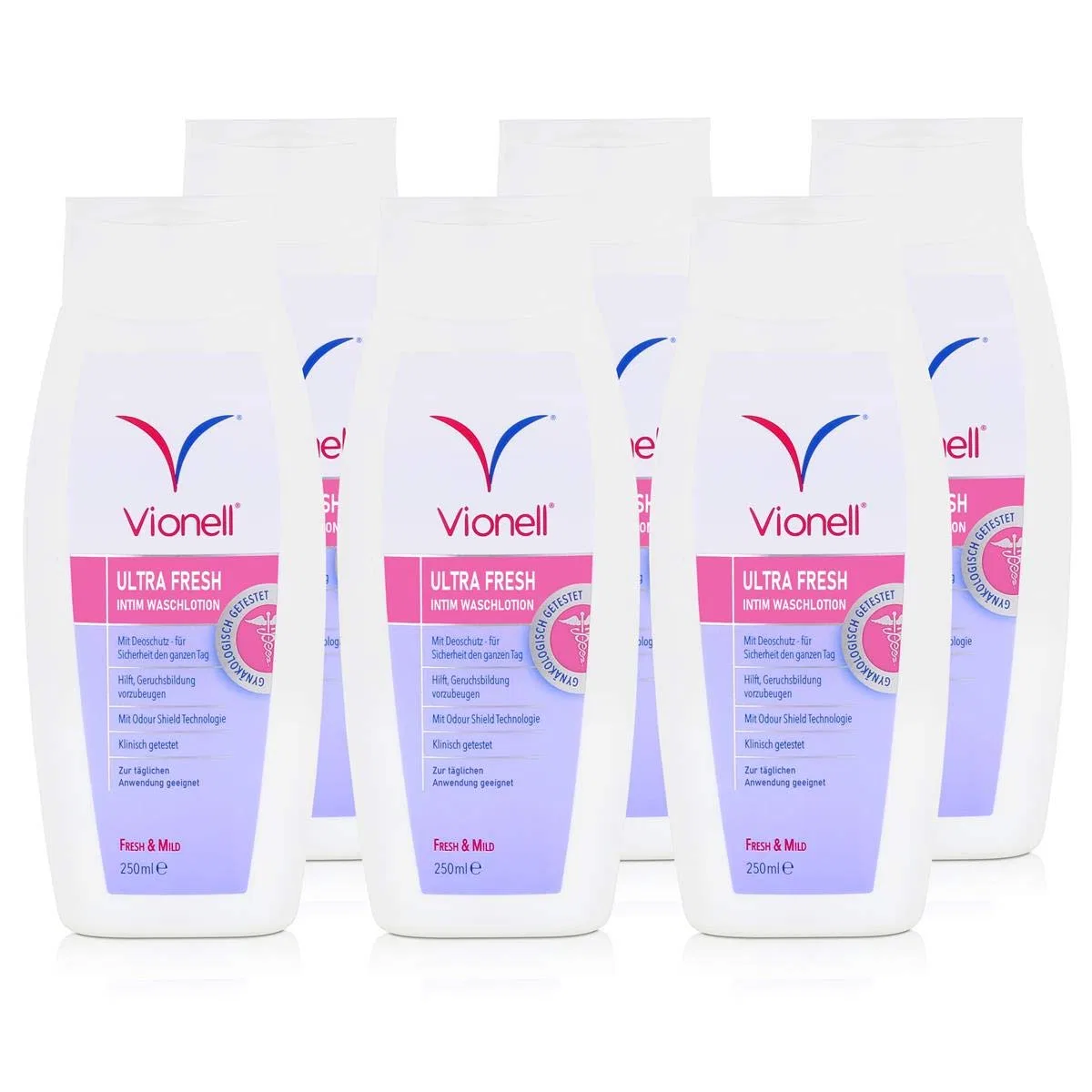 Гель для интимной гигиены Vionell Deodorant Fresh & Mild Formula, 250 мл, 6 шт. ‎Vionell