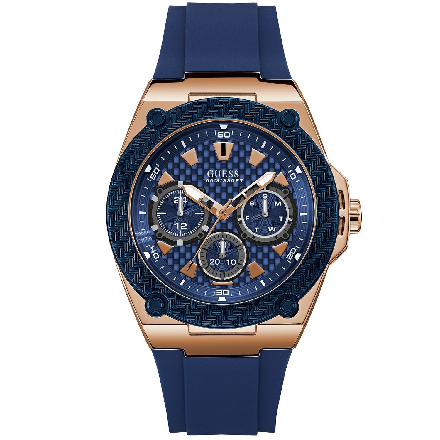 

Синие мужские часы GUESS