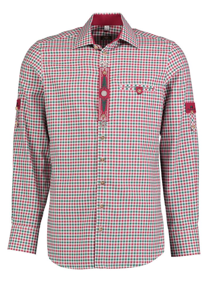 

Традиционная рубашка Вордани темно-зеленого цвета OS-Trachten