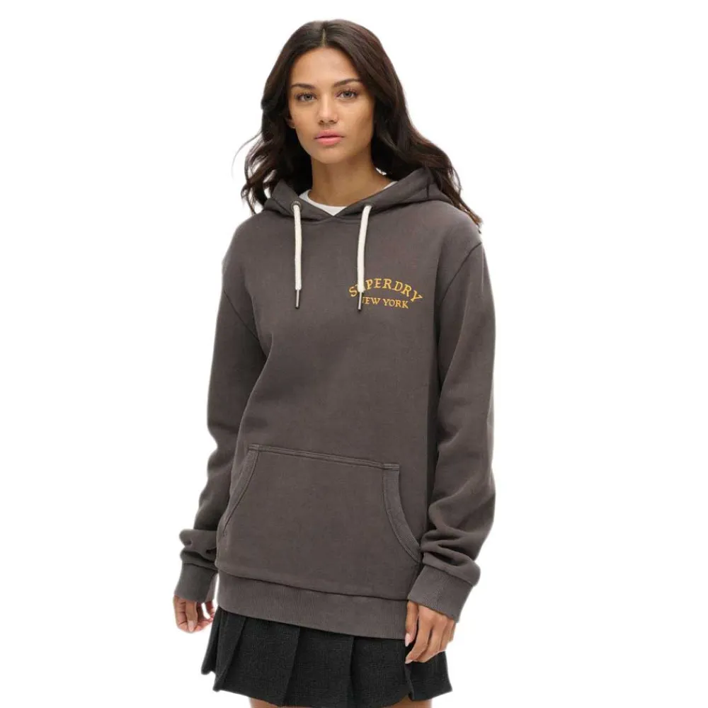 

Худи Superdry Tattoo Back Graphic Pluse Size, серый