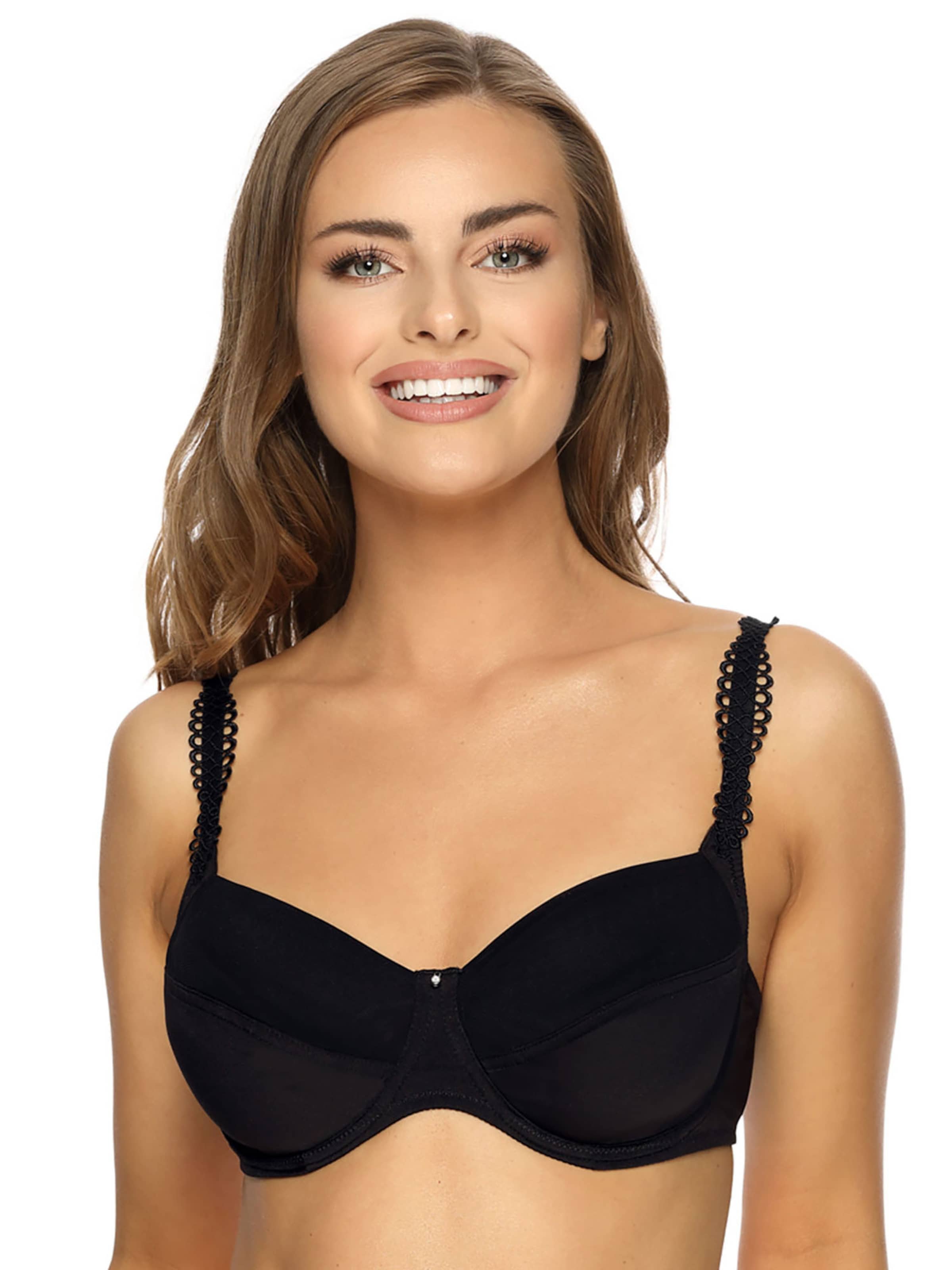 

VIANIA Бюстгальтер-майка 'Sally' в черном цвете