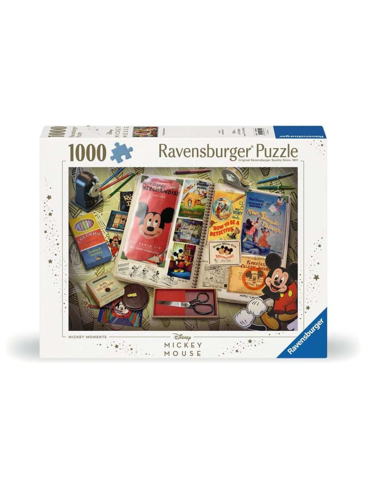 

Пазл Ravensburger, 1000 деталей, 1950 год, «Моменты Микки Мауса» в красочном исполнении