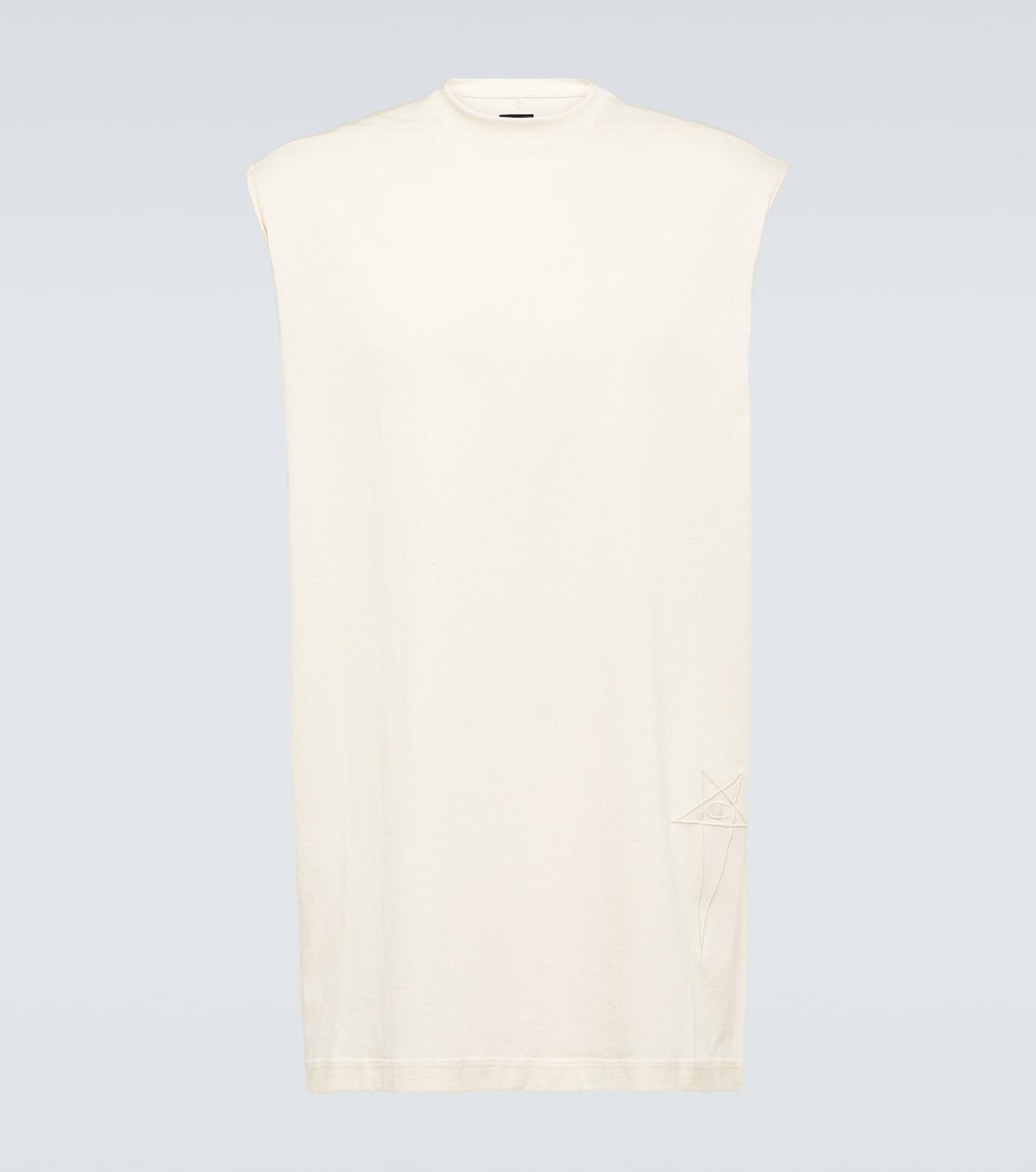 

Футболка из брезентового хлопкового джерси Rick Owens, Natural