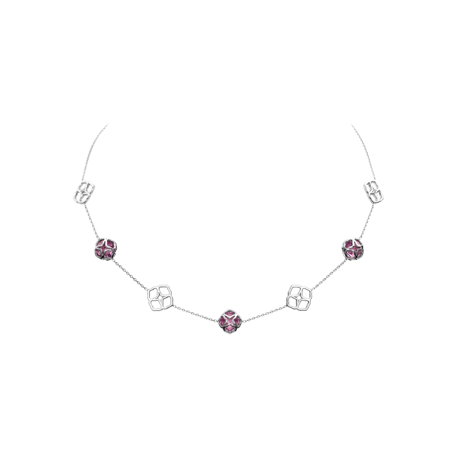 

Коктейльное колье imperiale из белого золота и аметиста Chopard