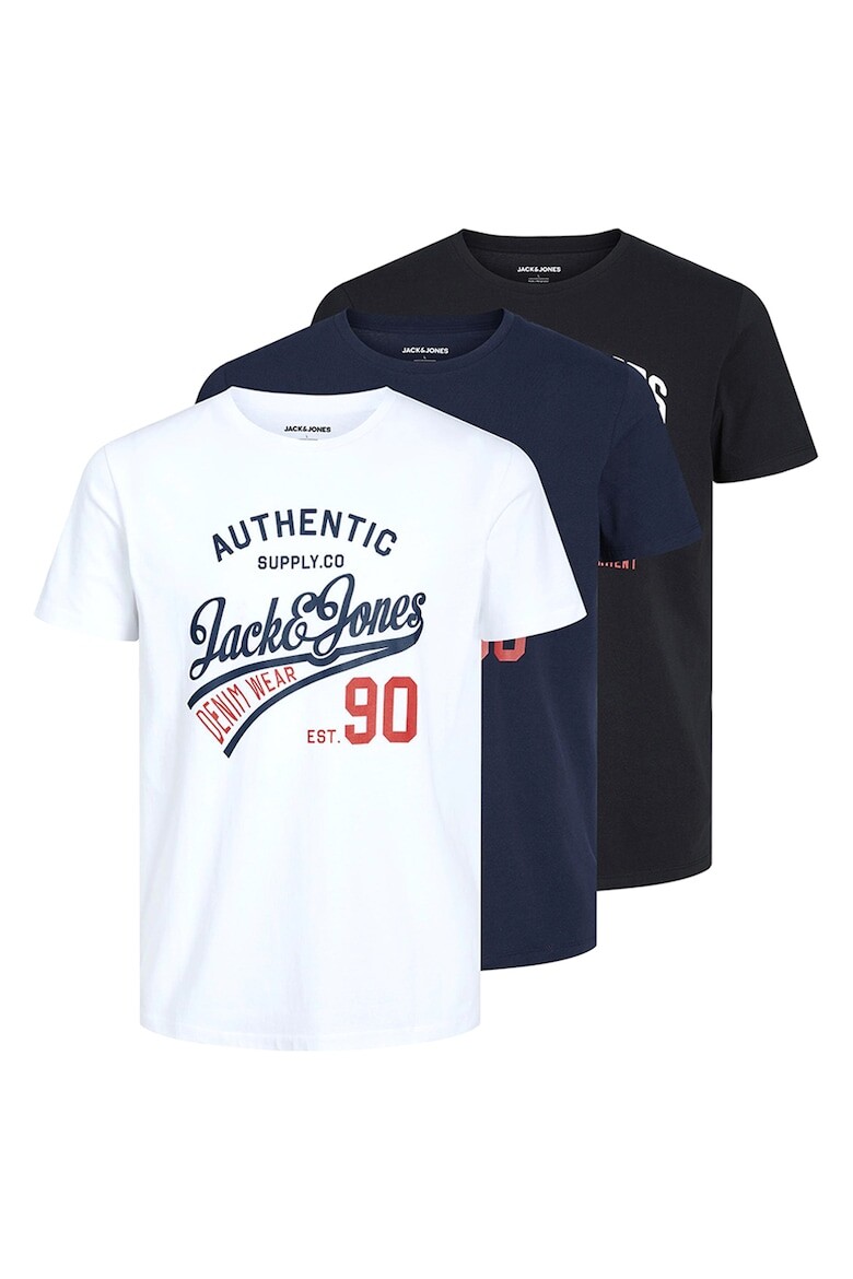 

Футболки с логотипом, 3 шт Jack & Jones, черный