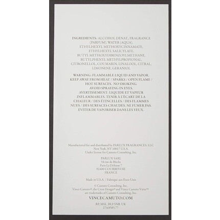 Туалетная вода-спрей Vince Camuto Virtu 100 мл, Cacharel — фото 3