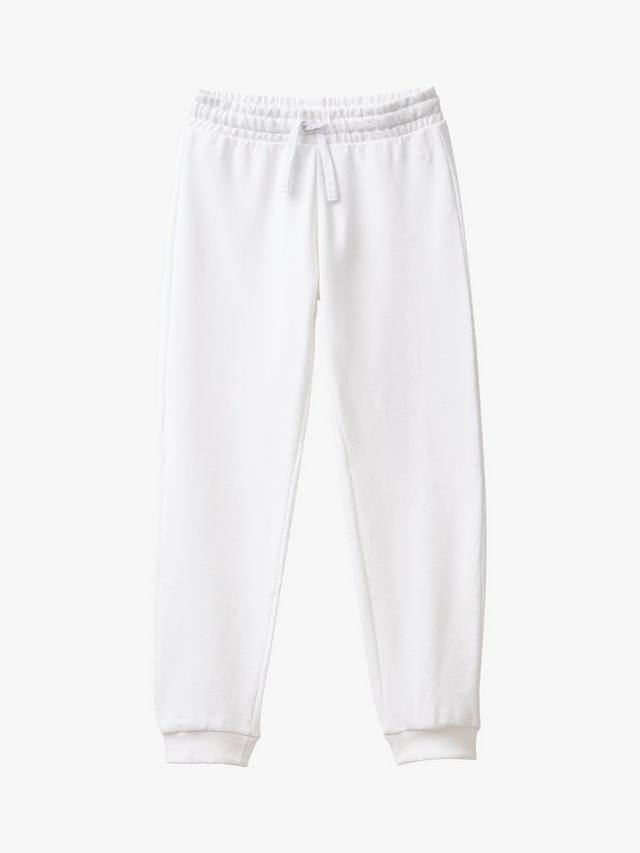 

Детские джоггеры из хлопкового флиса Benetton, Optical White