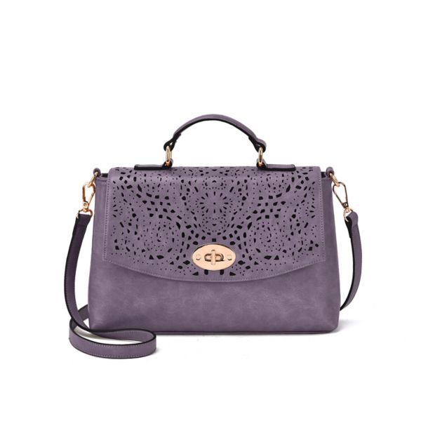 

Перфорированная сумка через плечо Quinn Mellow World, цвет dusty lavender