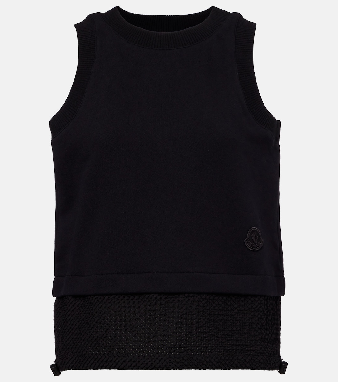

Многослойный хлопковый топ Moncler, 999 - Black