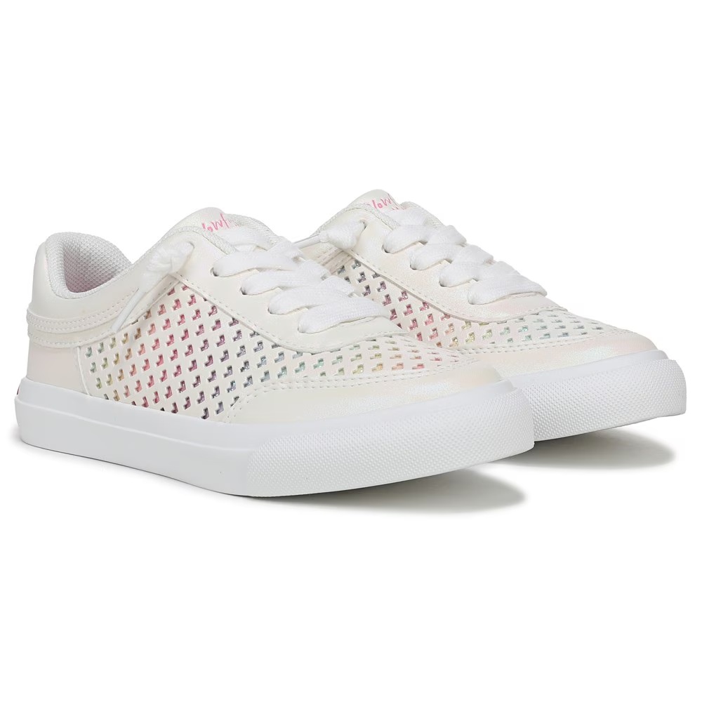 

Детские кеды без шнурков playlist-k для малышей и подростков Blowfish Malibu, white multi faux leather