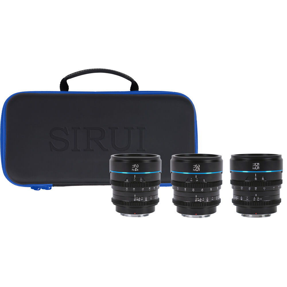 

Sirui Night Walker T1.2 S35 Cine, комплект из 3 объективов (крепление E, черный)