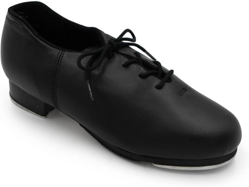 

Тапки Capezio Cadence для женщин с прочной кожаной подошвой и металлическими накладками на носку и каблук, легкие тапки для профессиональных танцоров - черные