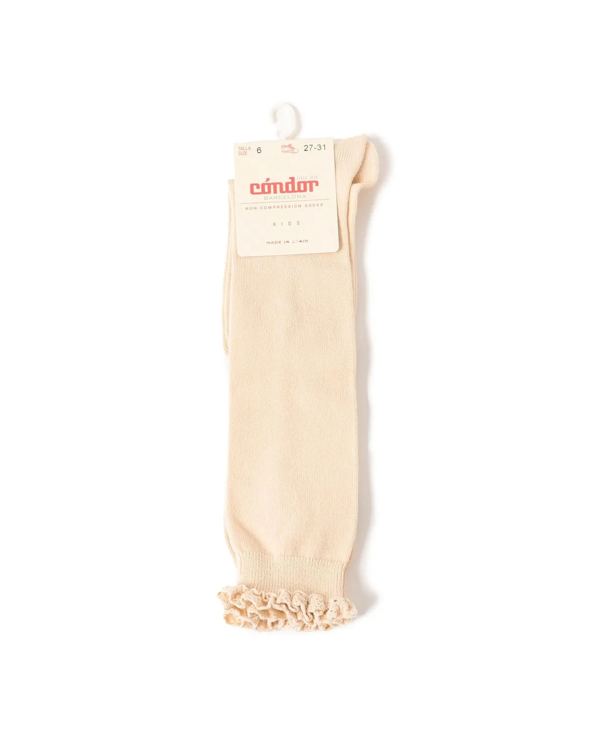 Гольфы детские с рюшами CONDOR, 3-8 лет, белый