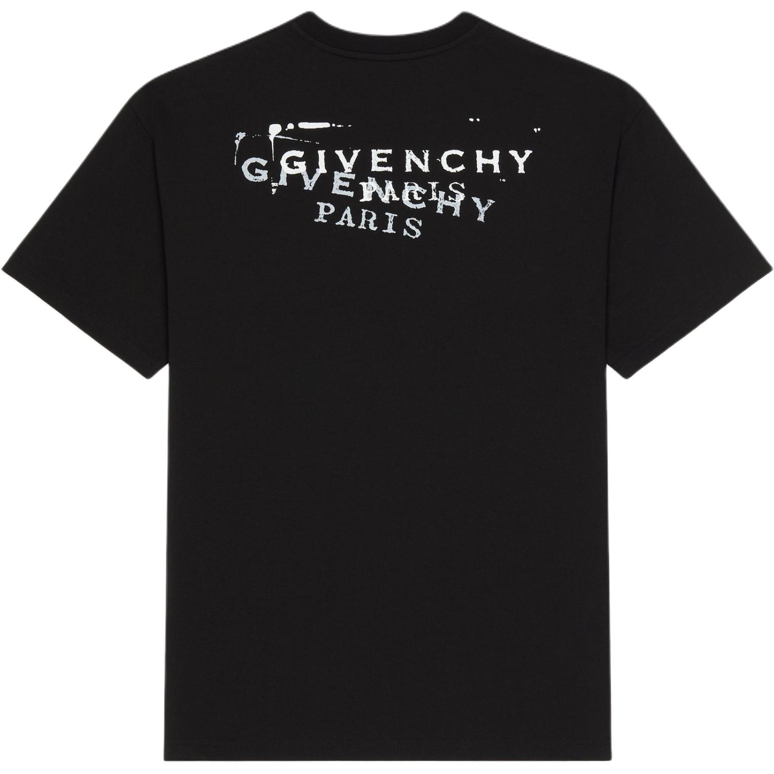 Футболка с принтом в стиле фронтального штампа Givenchy, черный — фото 3