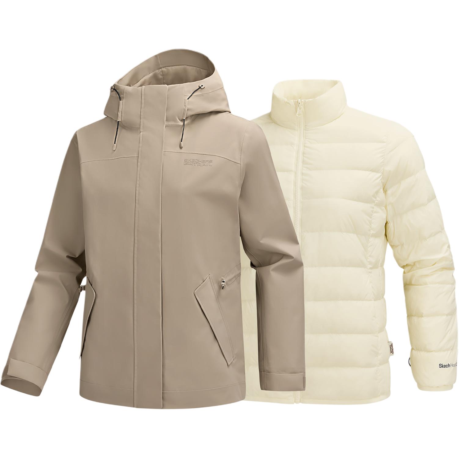 

Горная и дикая серия для активного отдыха женская ветровка Windproof Waterproof Skechers, хаки