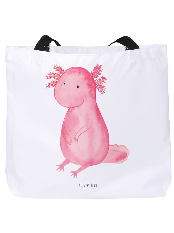 

Сумка-шоппер Mr & Mrs Panda Axolotl null ohne Spruch, белый